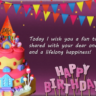 Happy birthday card wallpaper