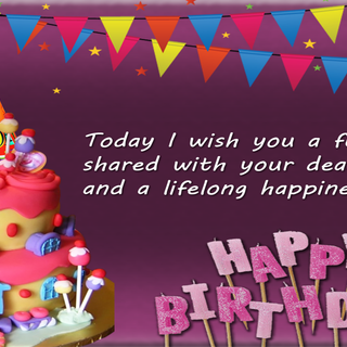 Happy birthday card wallpaper