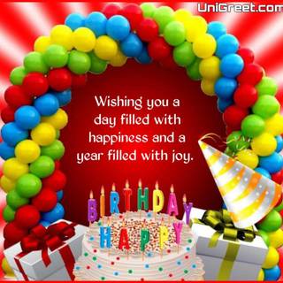 Happy birthday card wallpaper