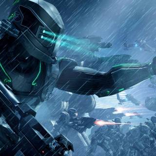 Sci fi soldier wallpaper