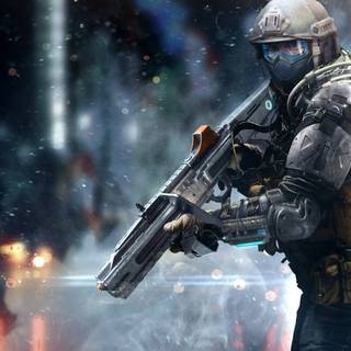 Sci fi soldier wallpaper