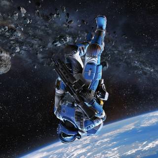 Sci fi soldier wallpaper