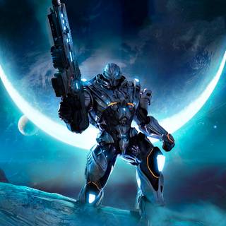 Sci fi soldier wallpaper