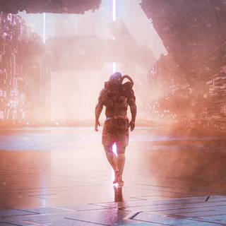 Sci fi soldier wallpaper