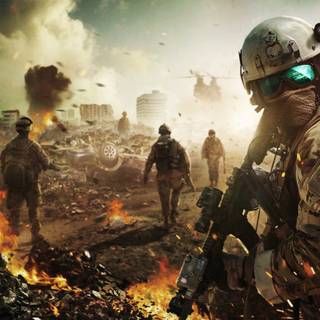 Sci fi soldier wallpaper