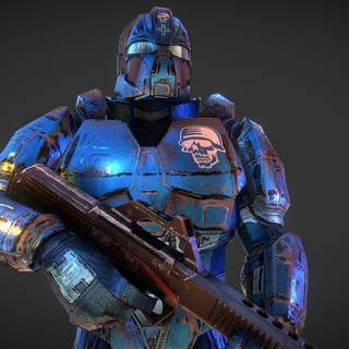 Sci fi soldier wallpaper