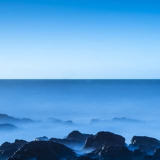 Blue rock wallpaper