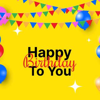 Happy birthday card wallpaper