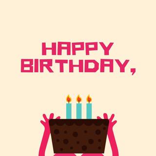 Happy birthday card wallpaper