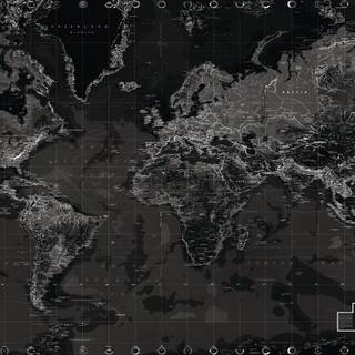 Dark world map wallpaper
