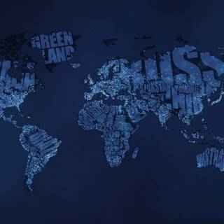 Dark world map wallpaper