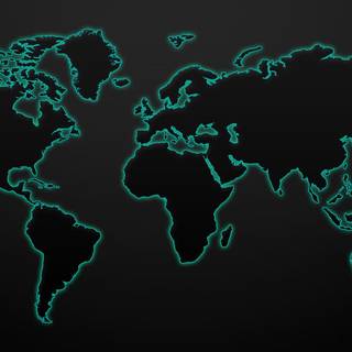 Dark world map wallpaper