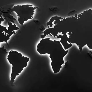 Dark world map wallpaper