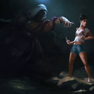 Dangerous ghost wallpaper