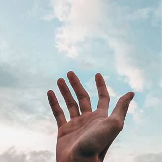 Raise hand wallpaper