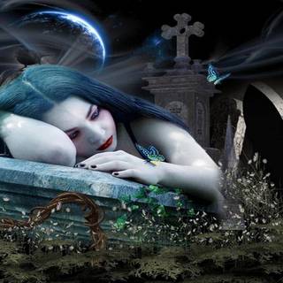 Gothic fantasy wallpaper