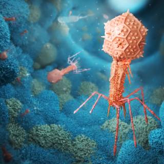 Bacteriophage wallpaper