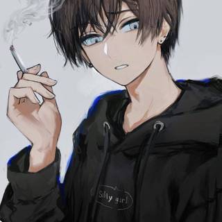 Smoking boy anime wallpaper