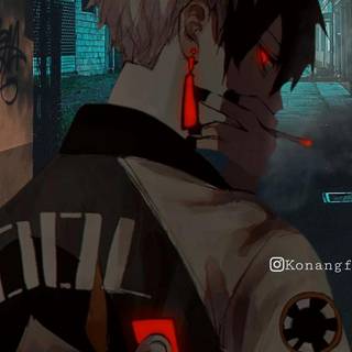 Smoking boy anime wallpaper