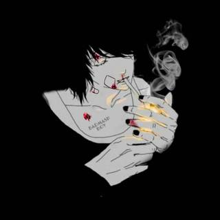 Smoking boy anime wallpaper