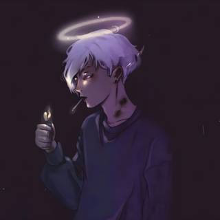 Smoking boy anime wallpaper