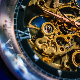 Skeleton watch wallpaper