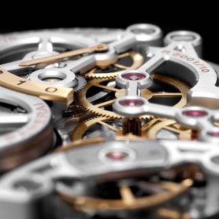 Skeleton watch wallpaper