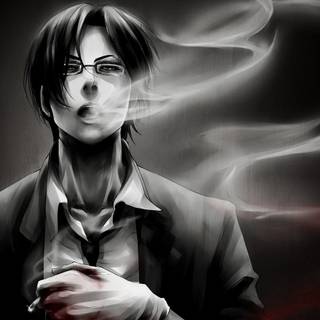 Smoking boy anime wallpaper