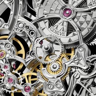 Skeleton watch wallpaper