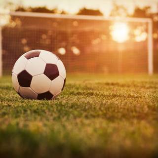 Soccer sunset wallpaper