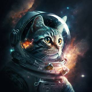 Cat astronaut wallpaper