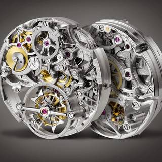 Skeleton watch wallpaper