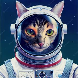 Cat astronaut wallpaper