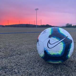 Soccer sunset wallpaper