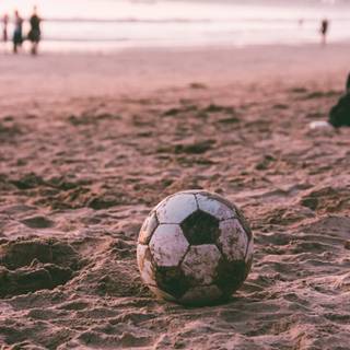 Soccer sunset wallpaper