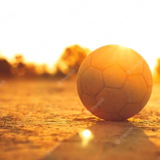Soccer sunset wallpaper