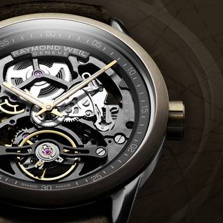 Skeleton watch wallpaper