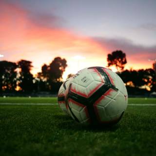 Soccer sunset wallpaper