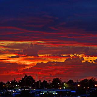 Soccer sunset wallpaper