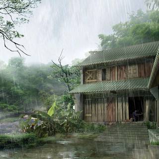 Chinese village wallpaper