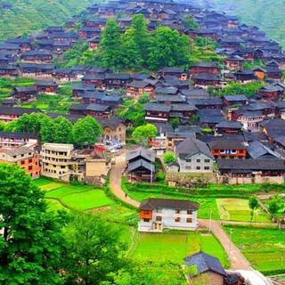 Chinese village wallpaper