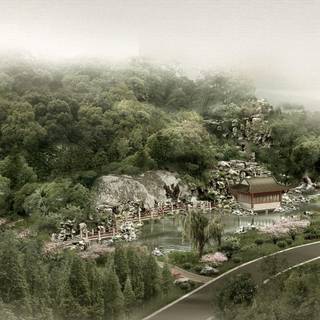 Chinese village wallpaper