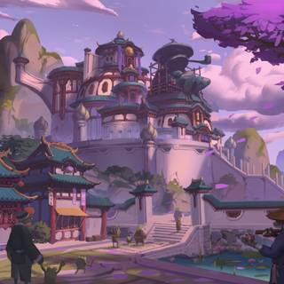 Chinese village wallpaper