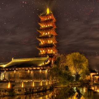 Chinese village wallpaper