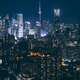 Toronto night wallpaper