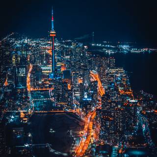 Toronto night wallpaper