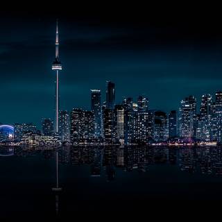 Toronto night wallpaper