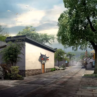 Chinese village wallpaper