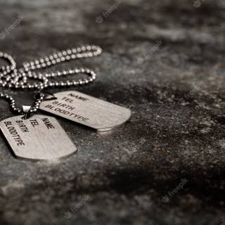 Dog tags wallpaper
