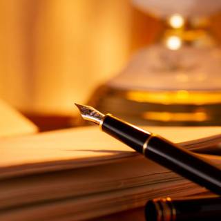 Pen and book wallpaper